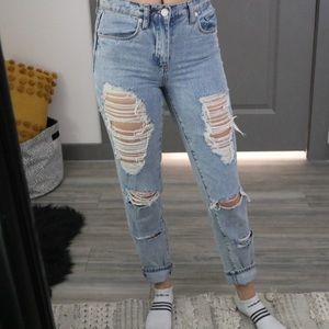 The Rivington Blank NYC high waisted jeans